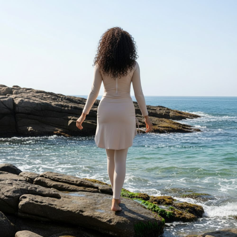 burkini femme beige burkini femme beige