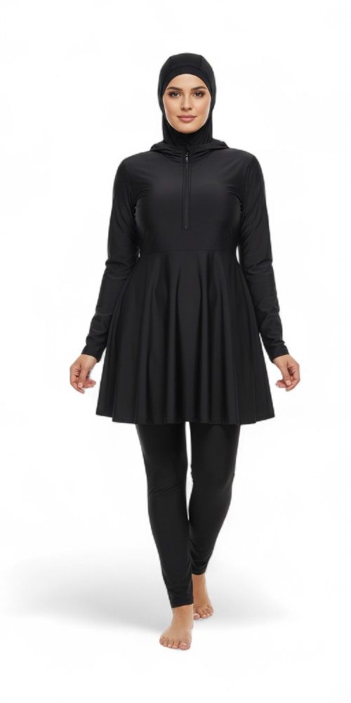 burkini grande taille noir