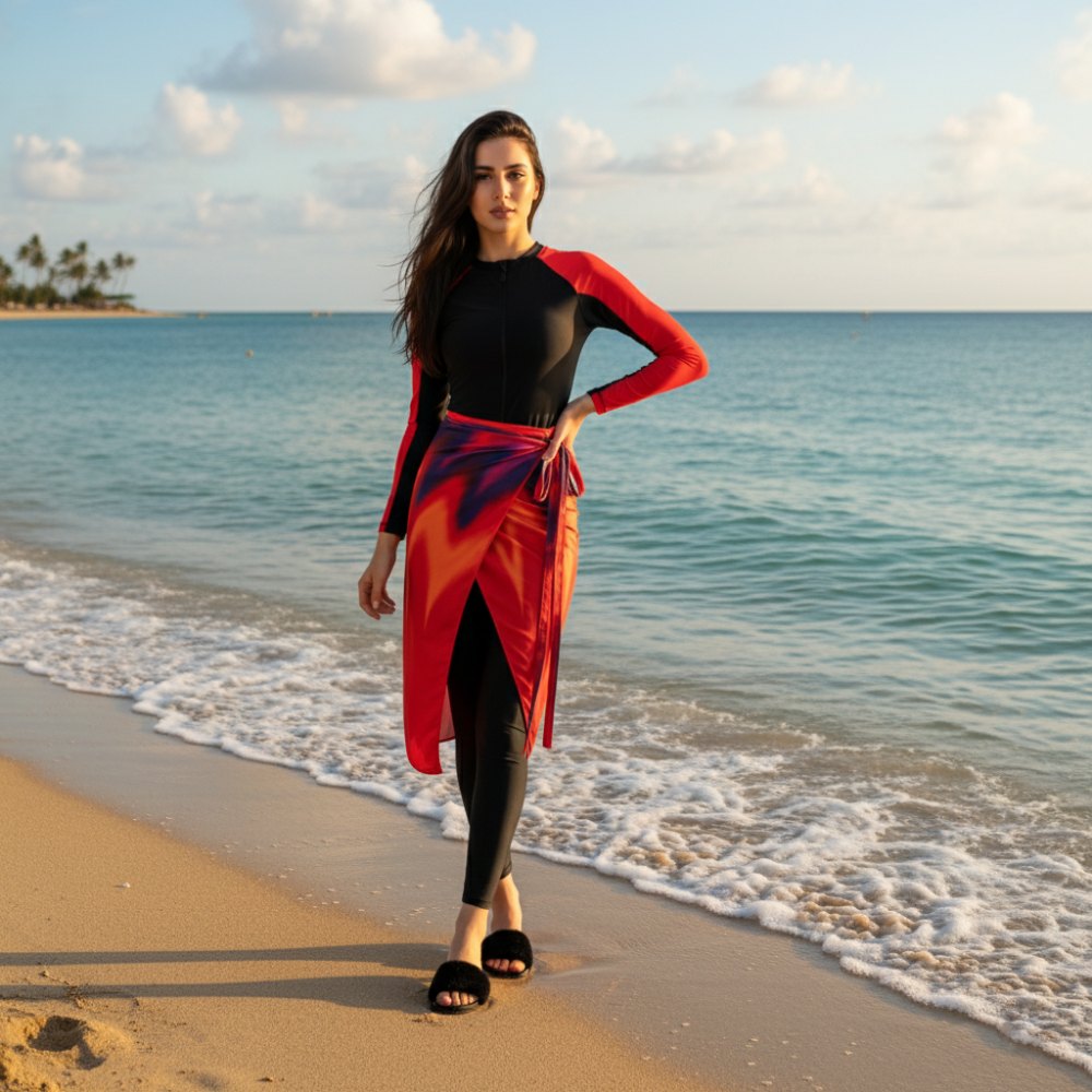 burkini femme avec pareo burkini femme avec pareo