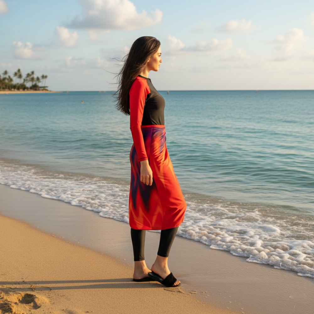burkini femme avec pareo burkini femme avec pareo