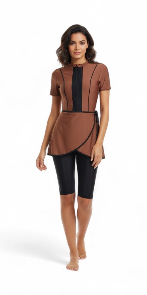 maillot de bain burkini manches courtes